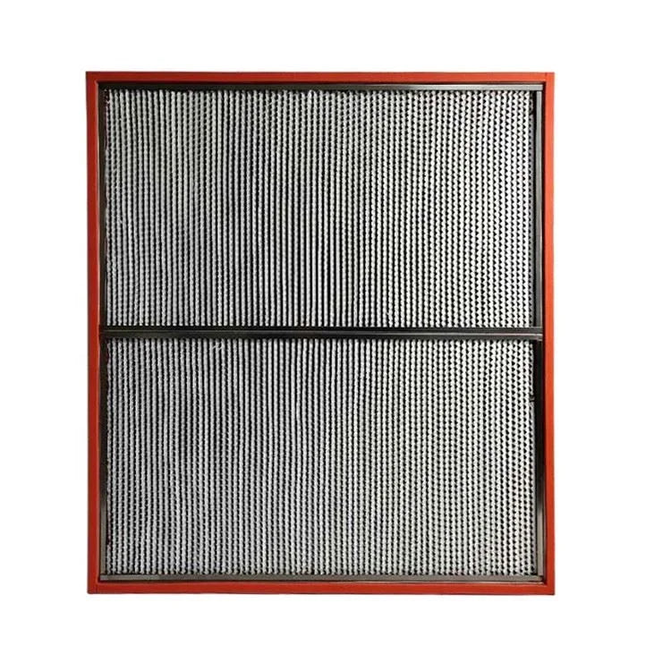 New High Temperature Resistance Panel Filter H13 H14 Hepa Filter Aluminium Frame SUS304 99% Efficiency Custom Size Air Filter