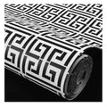 3D Deep Embossed Black and White Geometrical Chinoserie Non Woven Wallpaper Abstract Home Wallpaper