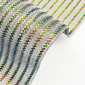 24*40cm Phantom Color Shine AB Crystal Glass Cloth Patch Applique for Garment DIY Iron-on Rhinestone Hot Fix Glue Hot Garments