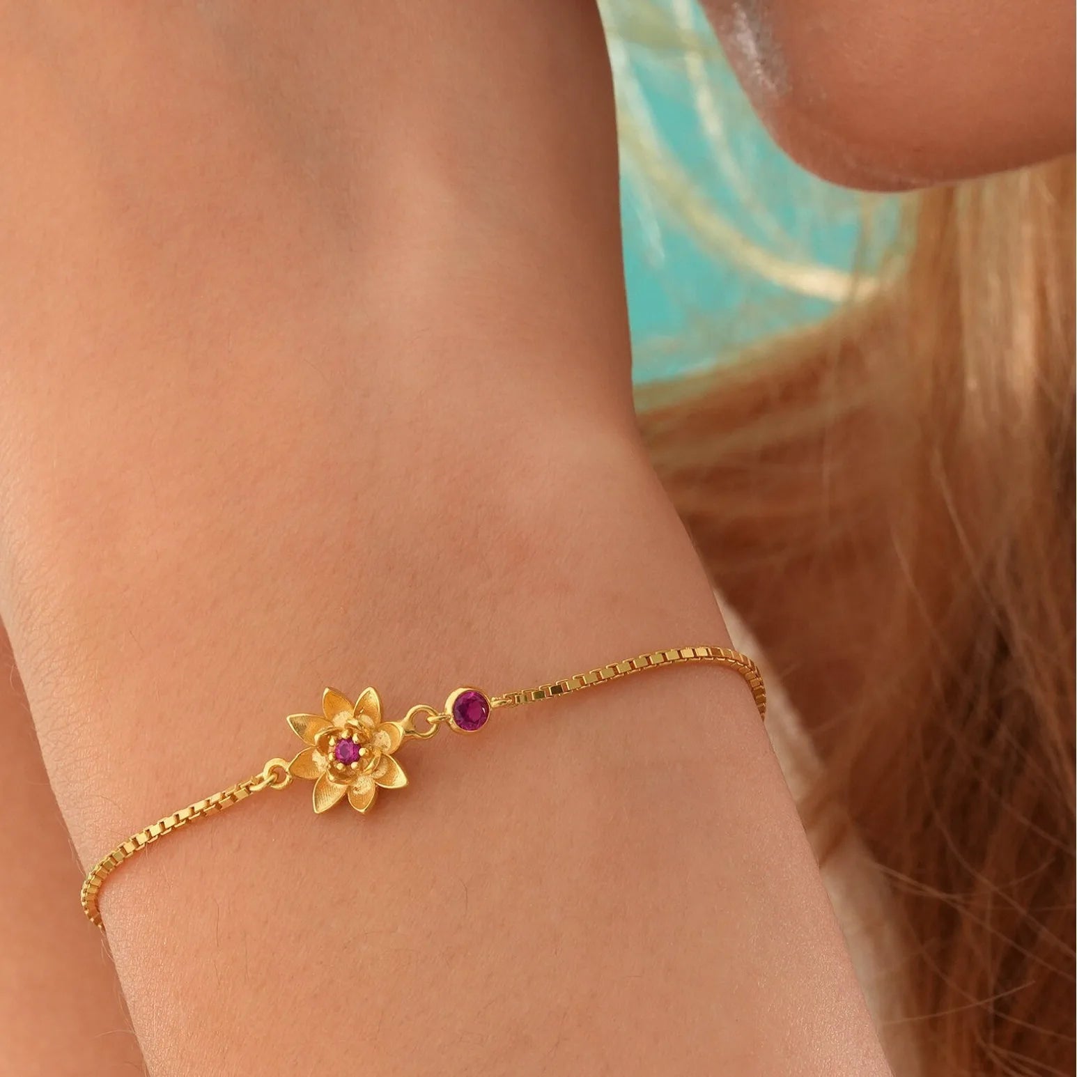 Hot Selling Stainless Steel 12 Month Birth Flower Zircon Charms Pvd Plating for Women