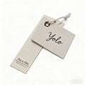Eco-Friendly Recylce Custom Own Brand Embossed Logo Custom Clothing Tags Paper Hang Tag Swing Labels for Clothing Accessories