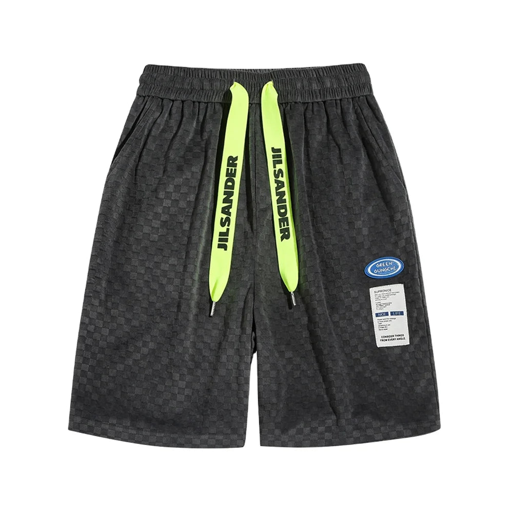 2022 New Custom Logo Hip Hop Mid Waist Casual 100% Cotton Sports Running Color Printed Patch Shorts