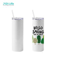 PYD Life RTS Stainless US DDP Free Shipping Sublimation 20 oz Straight Coffee Tumbler Skinny Sublimation Tumbler Blanks