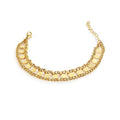 Jewelry Bracelets Stainless Steel 18K Gold Plated Round Accessories Adjustable Chain Bracelets for Women