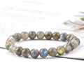 Hot Selling Charm Bracelet with Healing Crystal 6mm 5A Labradorite Round Beaded Bracelet for Men Women Jewelry Gifts