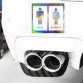 Men Women Restroom Bathroom Toilet WC Wall Door Sign Vinyl Decal Sticker Gift Die Cut Decals Laptop Window Glass