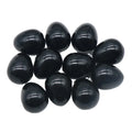HZ Wholesale Natural Healing Black Obsidian Crystal Polished Crystal Egg Shape Tumble Stones