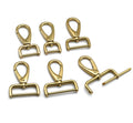 Cloxy Brass Bag Hardware Accessory 15-40mm Detachable Handbag Clasp Swivel Snap Hook for Bag Purse Leather Strap Brass Bag Hook