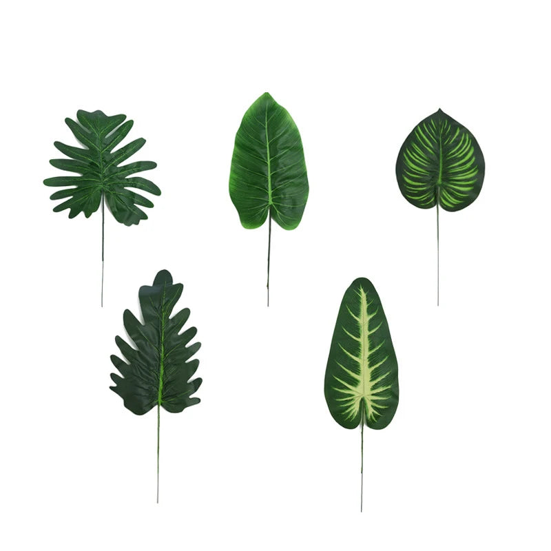 Artificial Shrubs LeavesPlastic Plants Fern Grass Leaf False Bushesfor Home Garden Verandah Office Table Decor