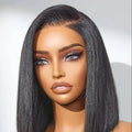 Cheap Short Bob Wig Glueless Human Hair Lace Front Wig for Black Women Double Drawn Straight Vietnamese Raw Hair Lace Wig