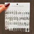 Fashion Butterfly Heart Earring Set Women Girls Vintage Pearl Round Geometric Twist Hoop Earrings Fashion Jewelry Gifts