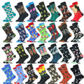 Wholesale Unisex Crazy Fun Animal Fancy Pattern Cotton Crew Socks Casual Novelty with Body Logo for Men for Autumn Season