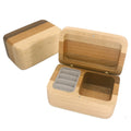 Wholesale Wooden Custom Stitching Three-color Solid Wood Jewelry Box Music Box Clockwork DIY Gift Factory Direct Sales