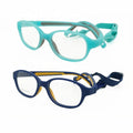 Classic TR90 Kids Sports Prescription Glasses Dual Elastic Adjustable Cord with Flexible Hinge-less Blue Black Red Templa
