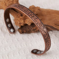Gold Red Copper Plated Magnetic Bracelet Bangle Male Men Women Arthritis Pain Relief Magnets Healing Therapy Adjustable Bracelet