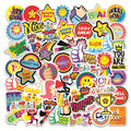 54pcs Rewards Points PVC Self Adhesive Stickers for Guitar Table Laptop Cupboard Handbag Water Bottle and Books