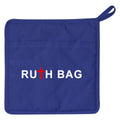 Ruthbag Punch Style Quilted Cotton Canvas Pot Holder Drawstring Handle Medium Size Letter Pattern Daily Use Home Shopping