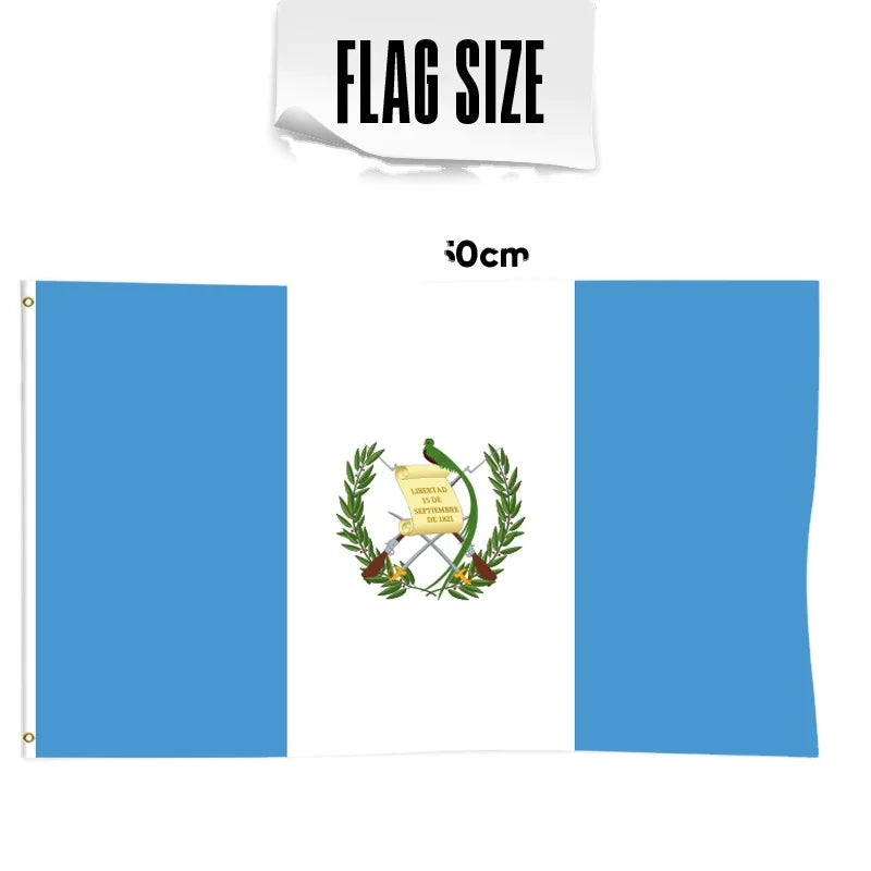 3x5FT Polyester Cheap Price Guatemala Country Flag and National Flag With Two Grommets