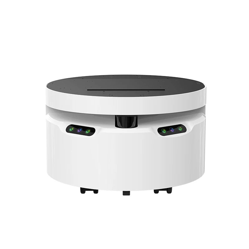 Newest Design Stable Autonomous 4Wd Mobile Agv Robot  Round Base Restaurant Warehouse Delivery Wheel Chassis Platform