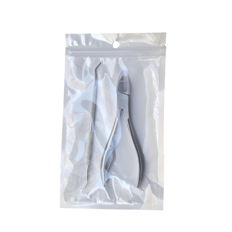 Comfortable Handle Manicure Scissors Set Nail Cuticle Removal Tool with Convenient Toe Nail Clippers