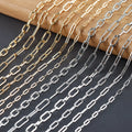 C201  Wholesale Jewelry Accessories Chainnickel Free18k Gold Rhodium Platedcoppercharmdiy Bracelet Necklace1m/lot