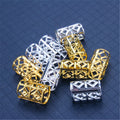 Africa Dreadlocks Accessories Gold Silver Mental Spiral Crochet Hair Jewelry Cheap Beads for Braids