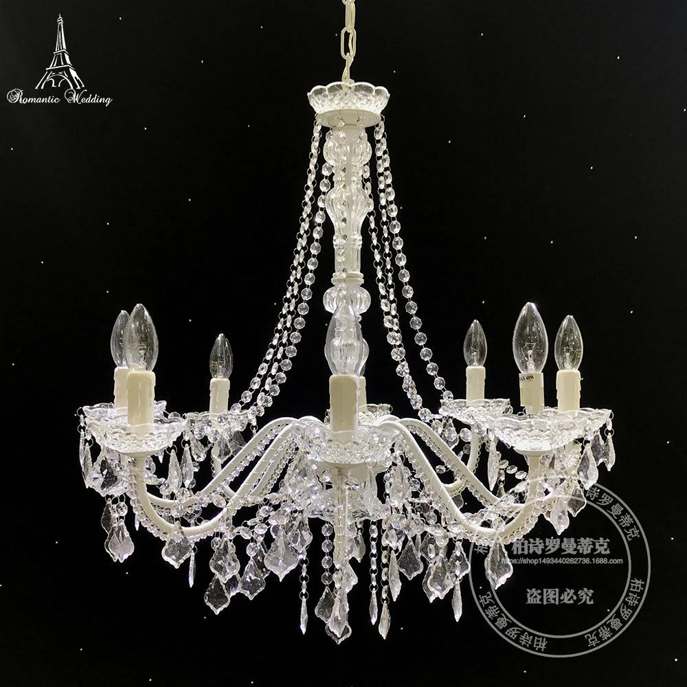 European-style Acrylic Chandelier Light Luxury Post-modern Bedroom Dining Room Lamp American-style Minimalist Wedding Decoration