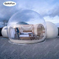 Outdoor Camping 2 Room Large Single Tunnel House Hotel Bathroom clear Inflatable Transparent Dome Bubble Tent