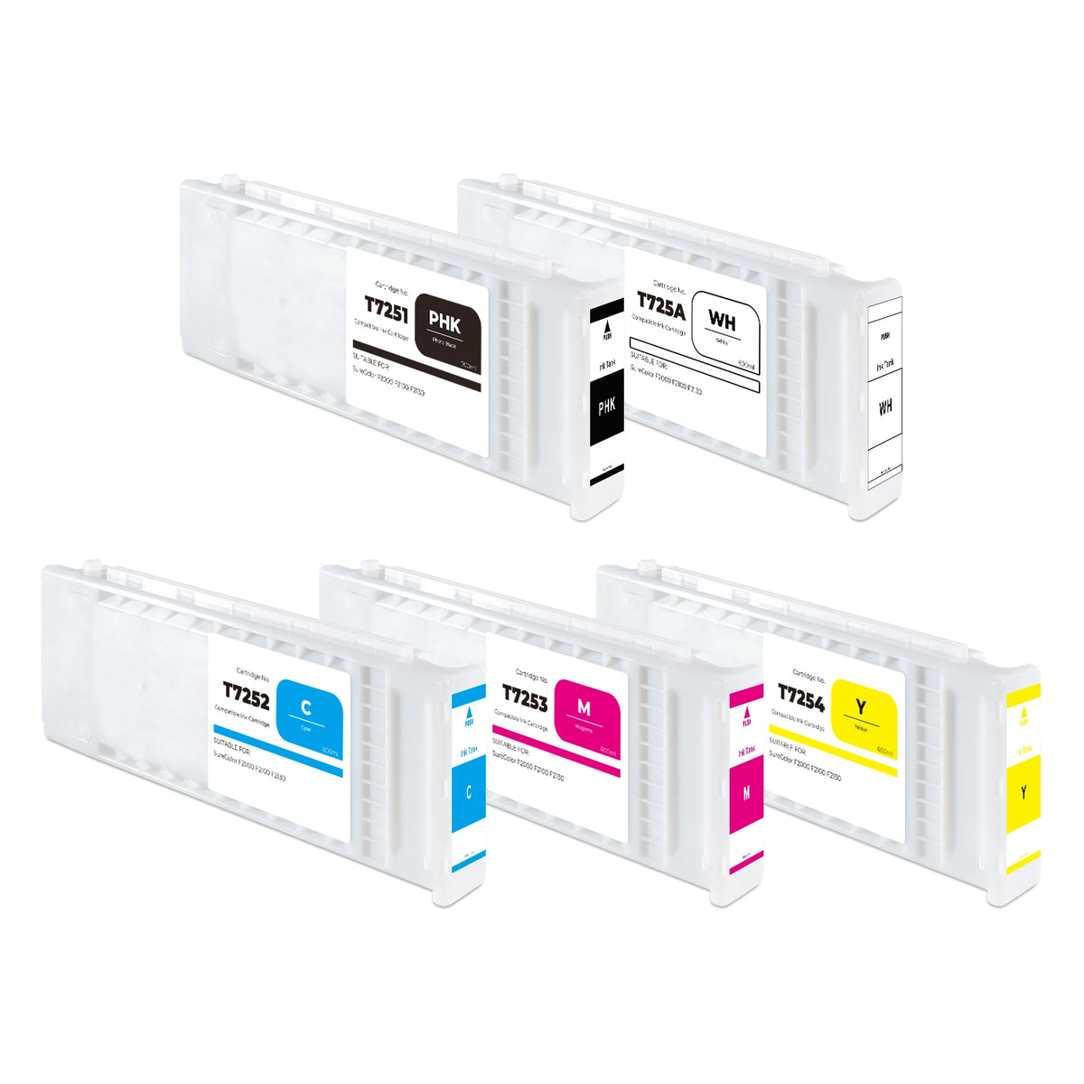 600ML F2000 F2100 Ink Cartridge for Epson Surecolor DTG F2100 F2000 Printer