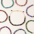 Go2boho Luxury 5*12mm Bambo Semi-Precious Stone Bangle Boho New Design Natural Imperial Jasper Bead Bracelets for Women Men Gift