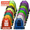 Wholesale Custom Logo Printed 210D Waterproof Training Gymsack Polyester Waterproof Drawstring Bag with logo