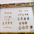 Wholesale Luxury 3D Colored Ice Flower Zircon Jewelry Oval Heart Diamond Nail Art Stone Decoration for Nail Rhinestones
