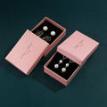 7x9x3cm Custom Logo Luxury Pink Jewelry Display Box for Necklace Packaging Dustproof Modern Gift Box with Shiny Lid