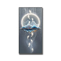 Modern Light Luxury Decorative Painting LED Lighting Nine Fish Figure for Corridor Aisle Decoration