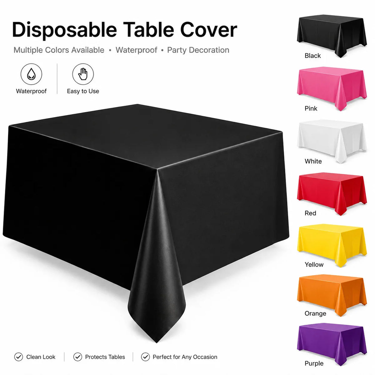 Wholesale Cheap Checked PEVA Tablecloths Ready Made Wash-and-dust Table Cloths for Dining Room