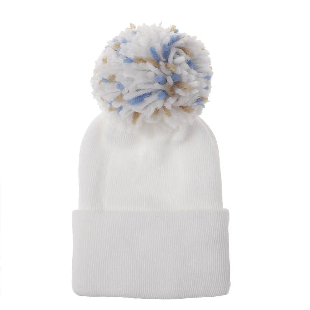 Baby Soft Turban Newborn Hat Lovely Winter Warm Beanie Crochet Knit Hospital Caps Warm Beanie