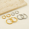 Beimai OEM 18K Titanium Steel Fashion Hoop Earrings