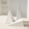 Merlin Living Nordic Ceramic Pyramid Gold Decorations for Home Accessories Modern Other Home Decor Pieces