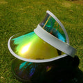 UV Protection Air Top Plastic PVC Visor Cap Hat Beach Sun Visor Hat Promotion Advertising Tuorist Team Cap