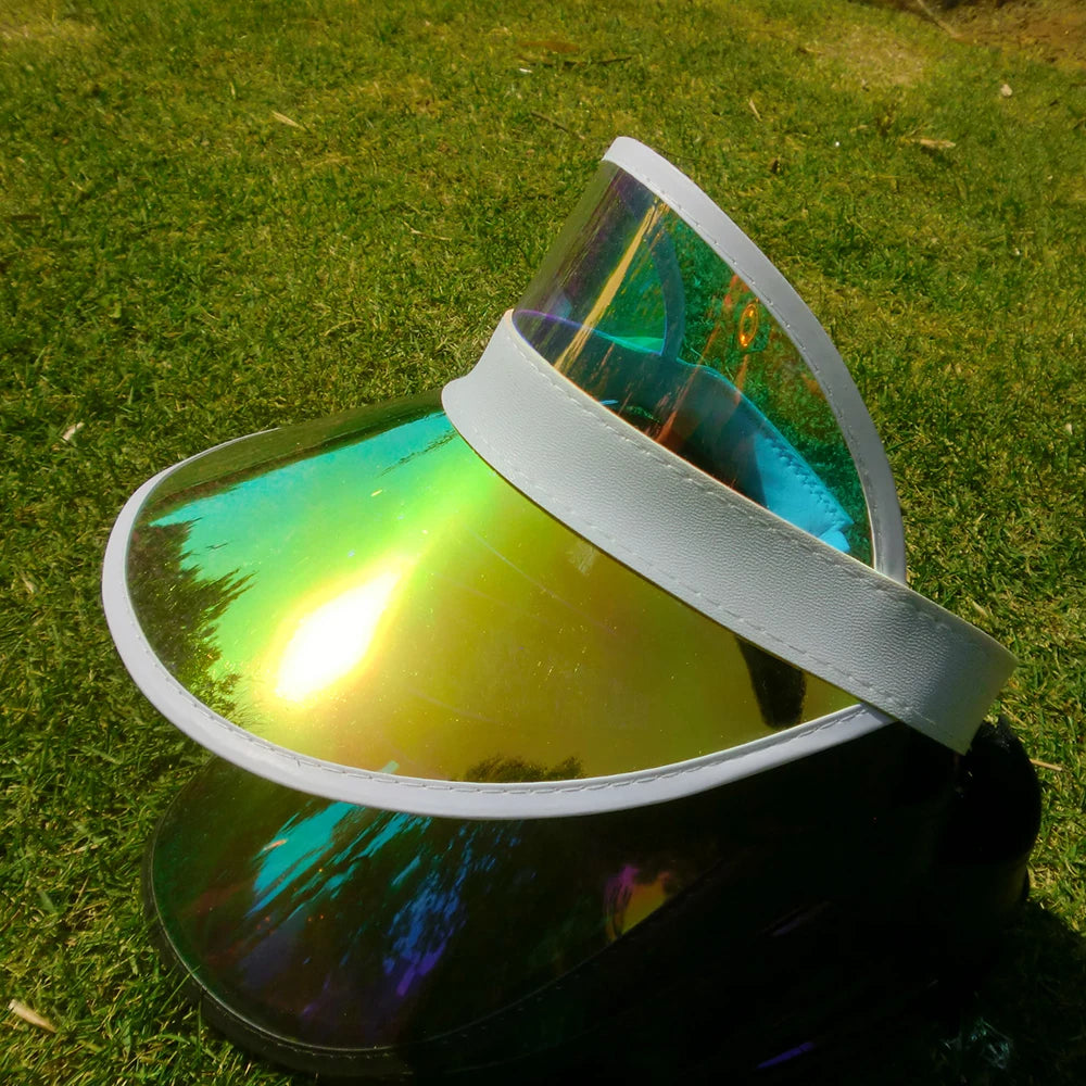 UV Protection Air Top Plastic PVC Visor Cap Hat Beach Sun Visor Hat Promotion Advertising Tuorist Team Cap