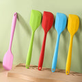 Cream Mixing Baking Set Custom Printed Heat Resistant Silicone Non-stick Kitchen Spatula Spoon