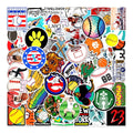50Pcs Trend Sports Graffiti Decorative Sticker for Boy Adult Bottles Car Bike Skateboard Luggage Laptop Diy Stickers