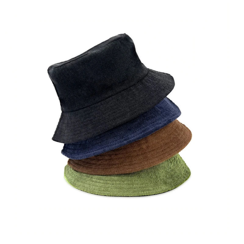 New Fashion Adult Embroidery Blank Bucket Hats Women's Summer Sun Bucket Hats Uv protection Beach Reversible Bucket Hat