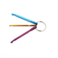 Wholesale 3Pcs/Set Mini Crochet Hook Knitting Needle Aluminum Crochet Hook Set With Keyring for Hand Knitting Tools