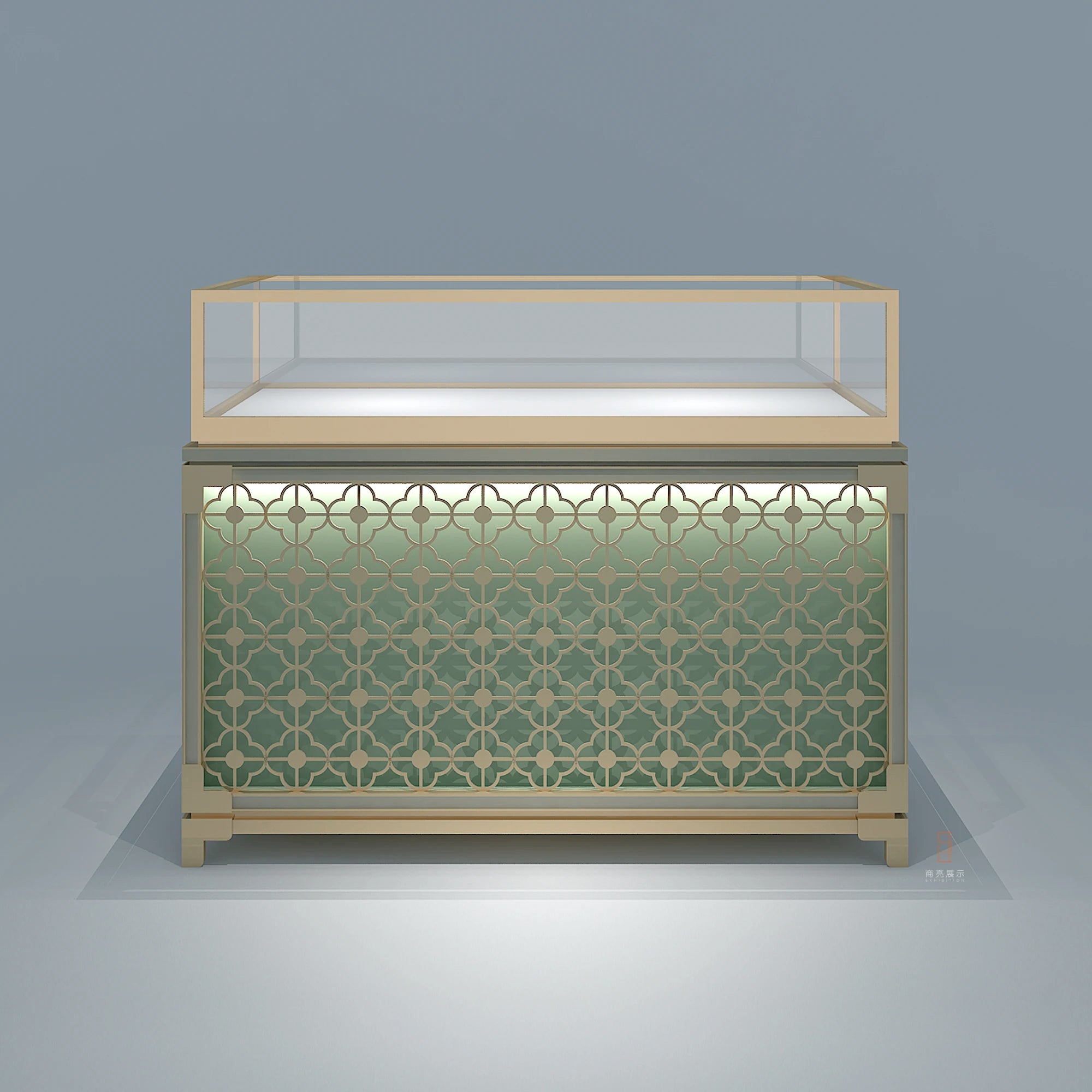 Factory Provide Custom Island Cabinet Jewelry Display Security Cabinet for Jewelry Cabinet Ect Clock