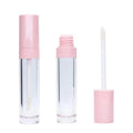 6ml 6.5ml Plastic pink Round Cosmetic Empty Lip Gloss Tube Container With Wand
