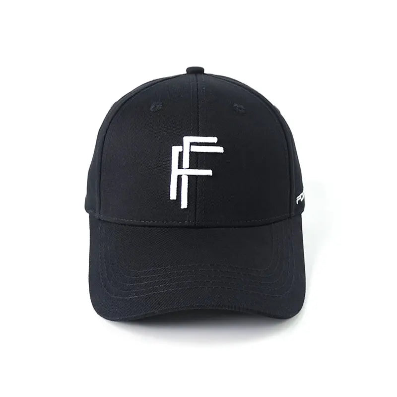 Custom Black 3D Embroidery Hats Deep-helmeted Curve Brim Sports Caps 6 Panel Baseball Hats