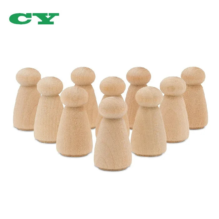 Ready to Paint Unfinished Wood Angel Peg Dolls for Kids Craft