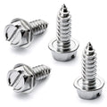 Stainless Steel Rustproof Inch/Metric License Plate Screw Bolts Slotted Hex Washer Head Self Tapping Screws