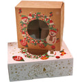 Best Selling Gift Box Christmas Holiday Packaging Box Cookie Cake Chocolate Baking Box with Window